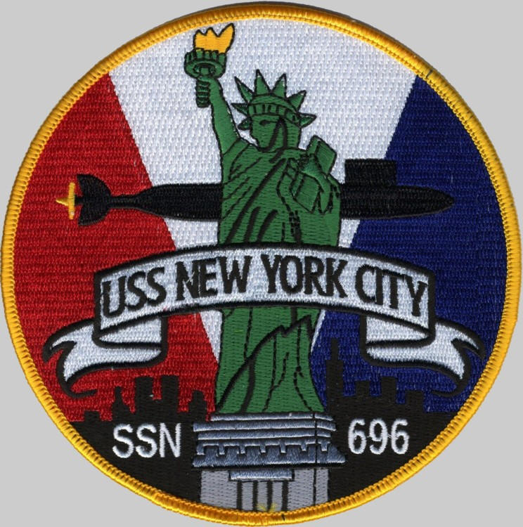 ssn-696 uss new york city patch insignia crest