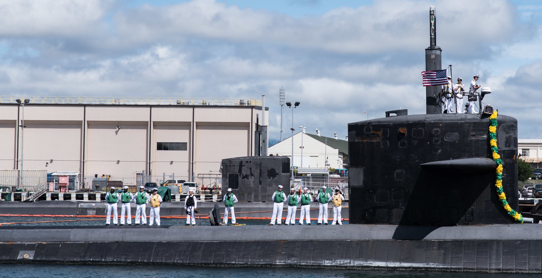 uss bremerton ssn-698 los angeles class attack submarine returning homeport pearl harbor hawaii final time 2018 41