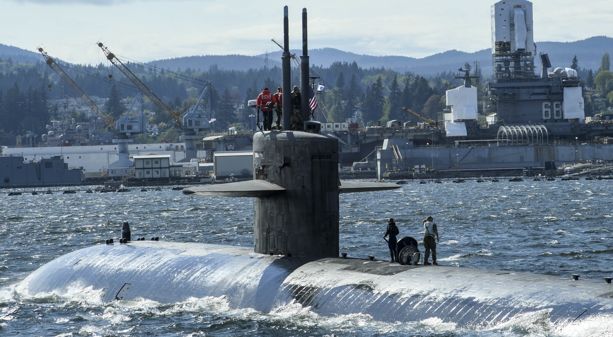 uss bremerton ssn-698 los angeles class attack submarine puget sound naval shipyard imf inactivation 2018 54