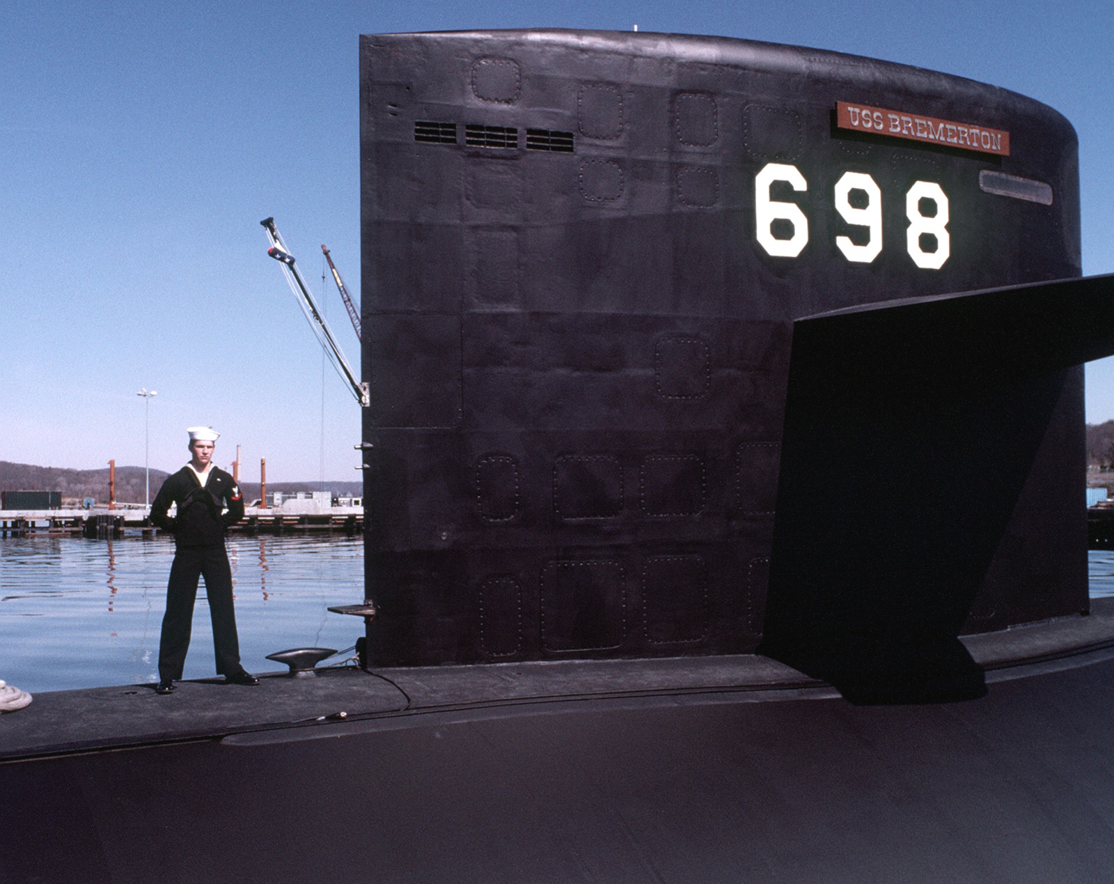 uss bremerton ssn-698 los angeles class attack submarine commissioning ceremony general dynamics electric boat groton 1981 62