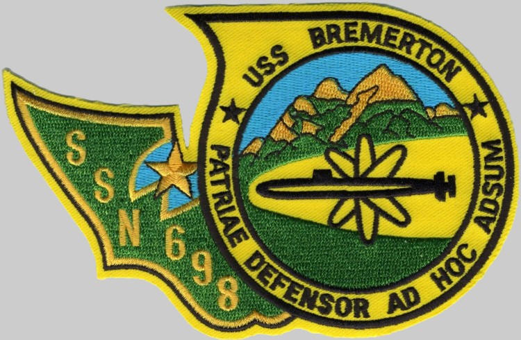 ssn-698 uss bremerton patch insignia crest