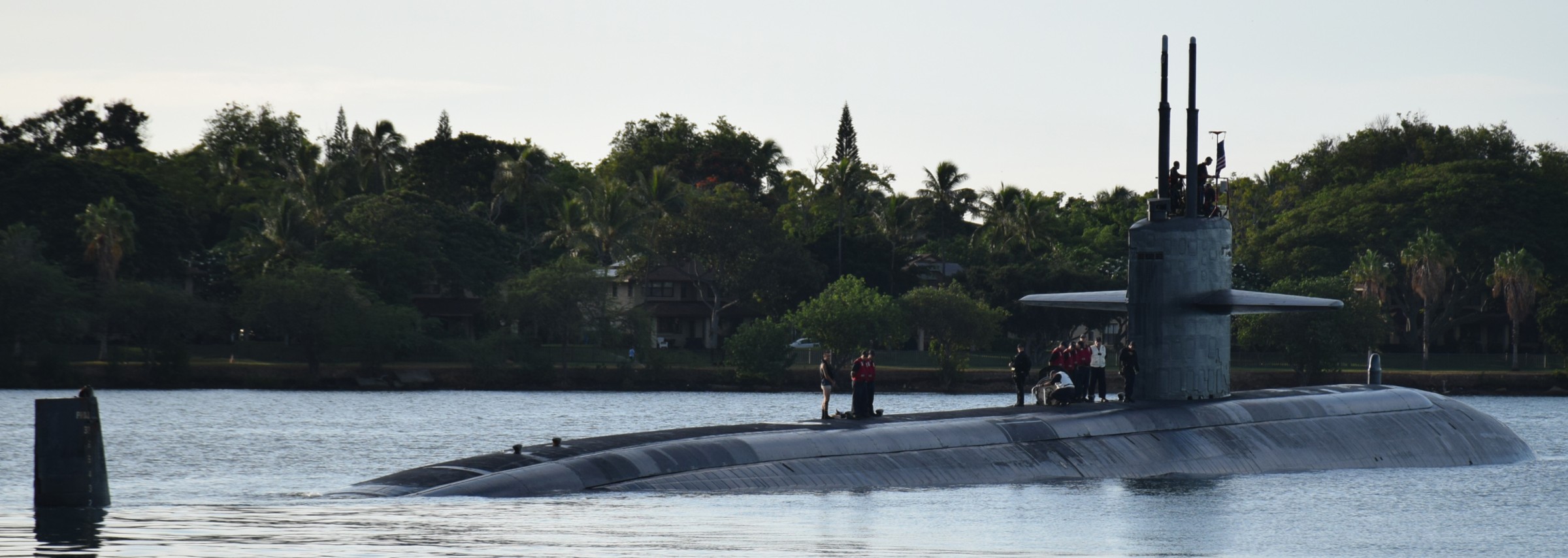 uss jacksonville ssn-699 los angeles class attack submarine returning pearl harbor hickam hawaii 2017 27