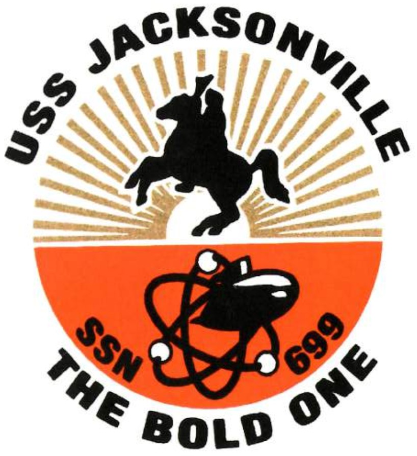uss jacksonville ssn-699 insignia crest patch badge los angeles class attack submarine us navy 03c