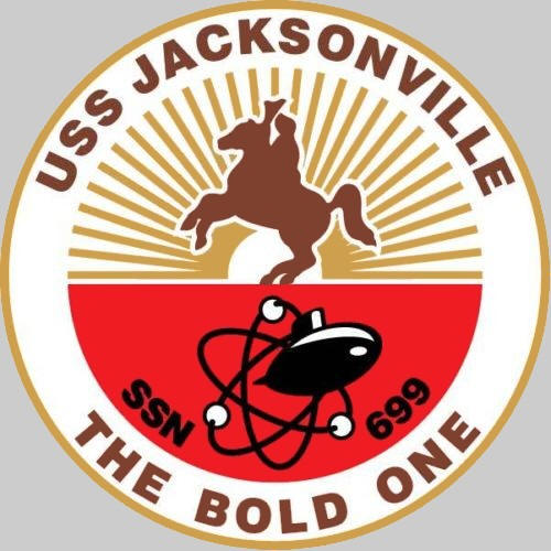 ssn-699 uss jacksonville insignia crest patch badge los angeles class attack submarine us navy