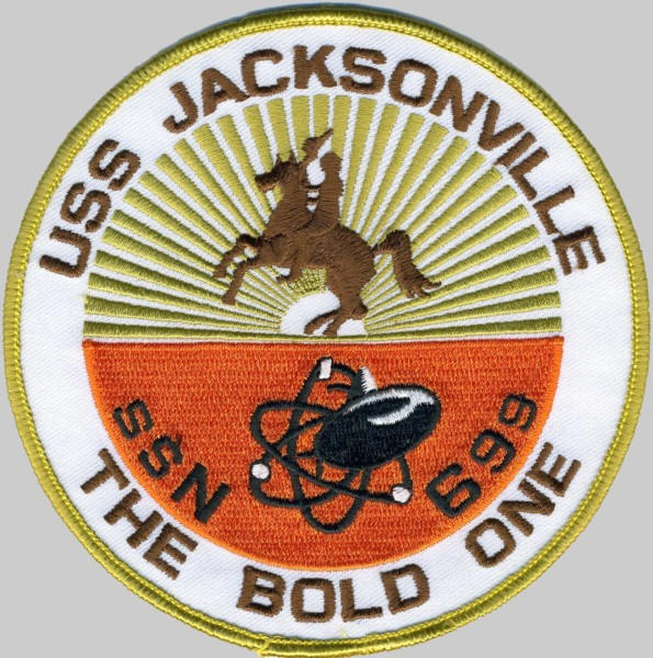 ssn-699 uss jacksonville patch insignia crest los angeles class attack submarine
