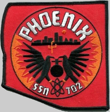 ssn-702 uss phoenix patch insignia crest