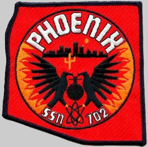 uss phoenix ssn-702 patch insignia