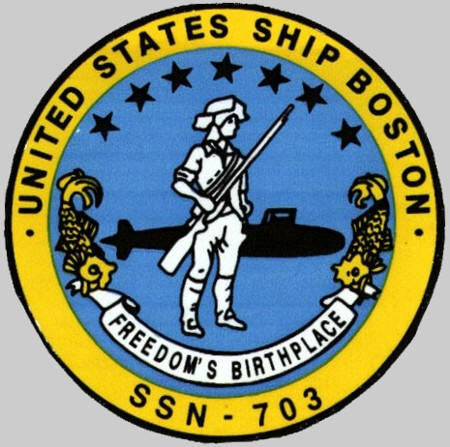 uss boston ssn-703 insignia crest