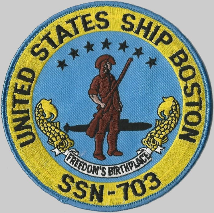 ssn-703 uss boston patch insignia crest