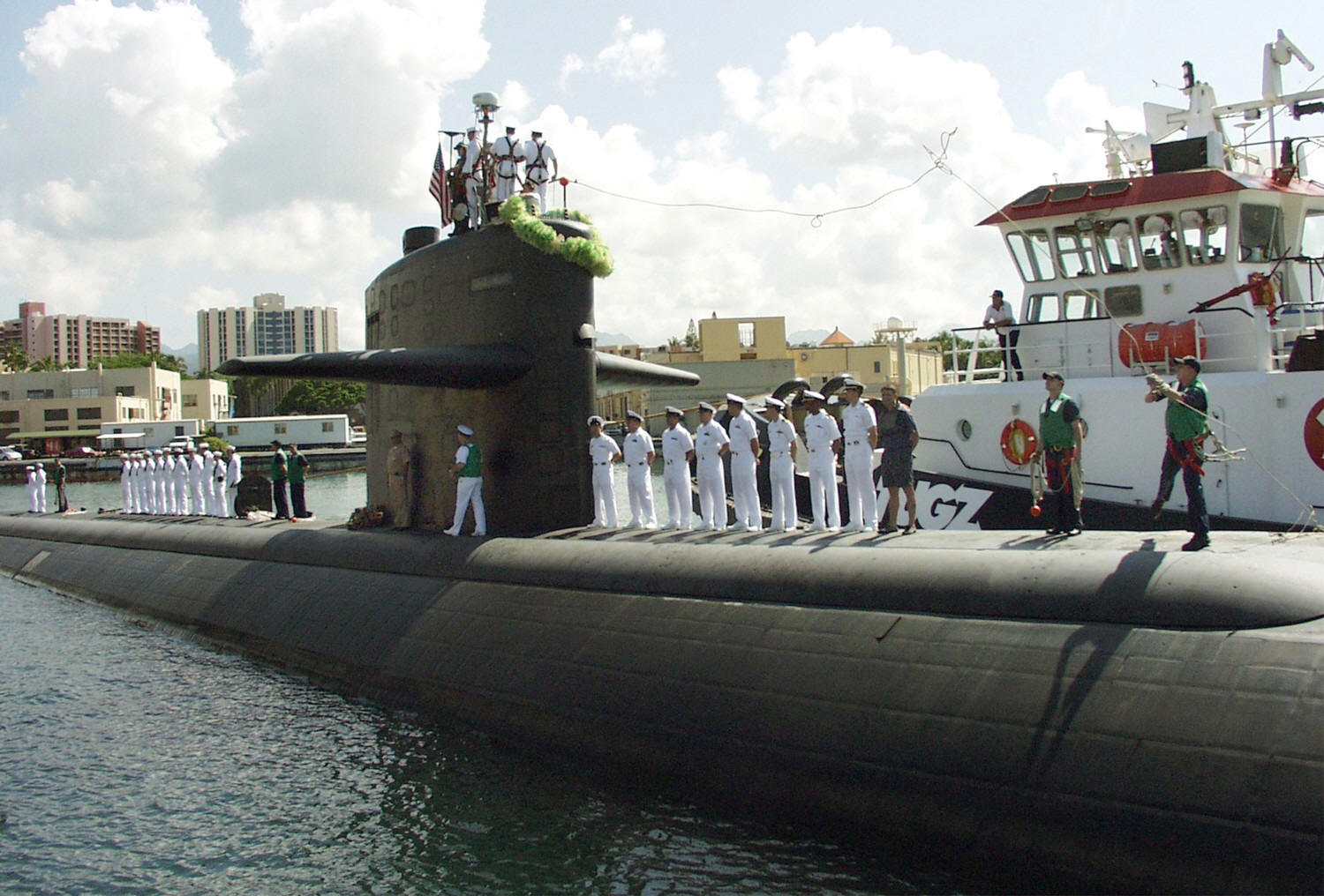 uss city of corpus christi ssn-705 pearl harbor hawaii 2002