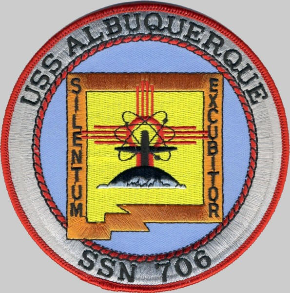 uss albuquerque ssn-706 patch insignia los angeles class attack submarine