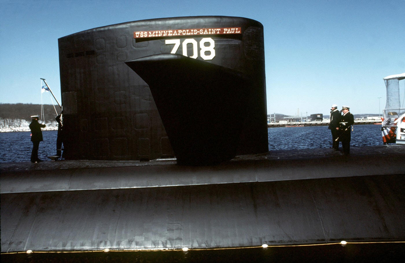 ssn-708 uss minneapolis saint paul commissioning ceremony march 1984