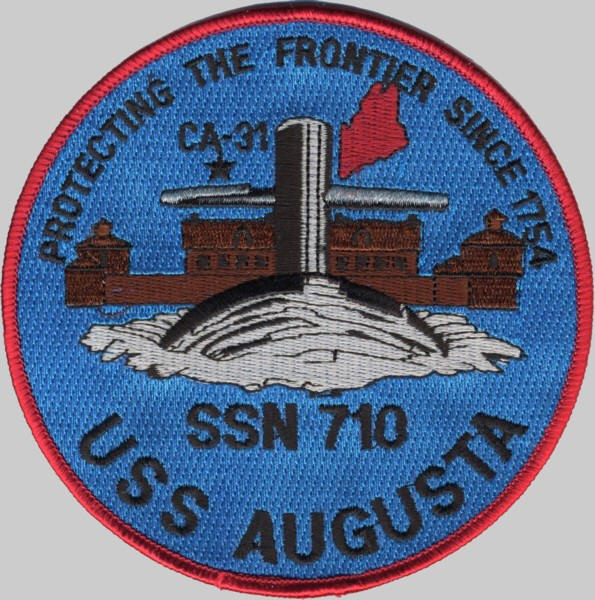ssn-710 uss augusta patch insignia crest