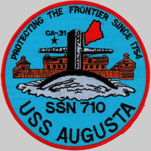 uss augusta ssn-710 patch insignia