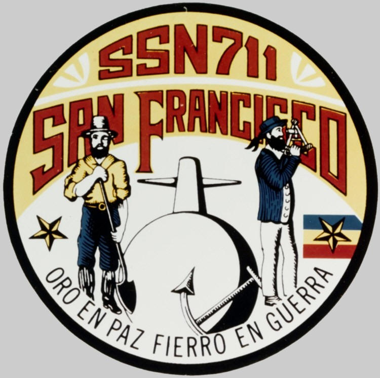 ssn-711 uss san francisco insignia crest us navy