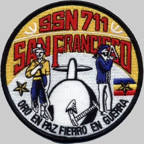 ssn-711 uss san francisco patch insignia los angeles class