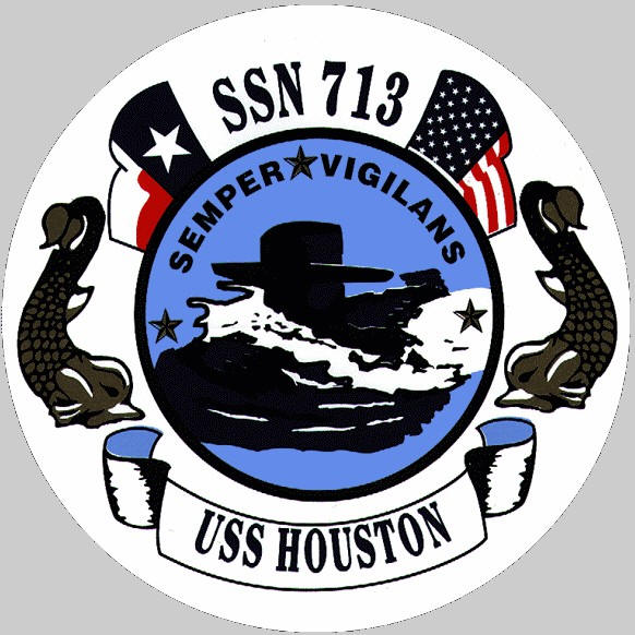 ssn-713 uss houston insignia crest