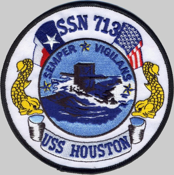 ssn-713 uss houston patch insignia