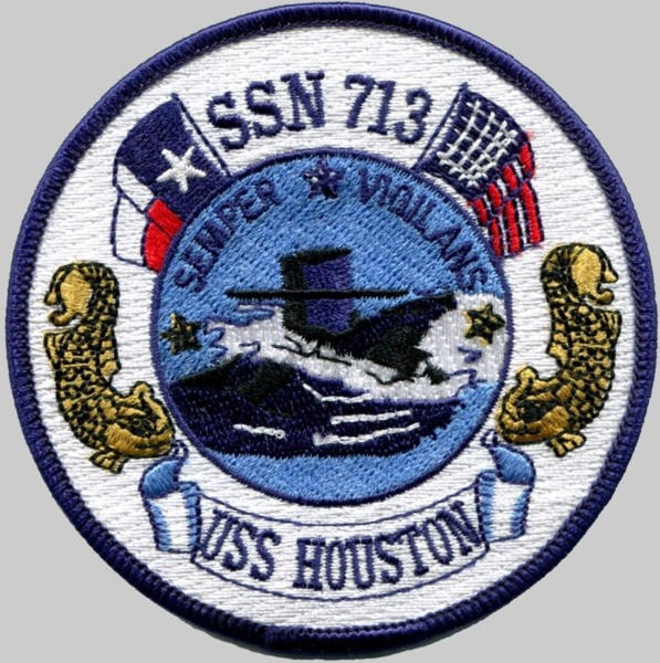 uss houston ssn-713 patch insignia crest