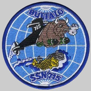 ssn-715 uss buffalo patch crest insignia