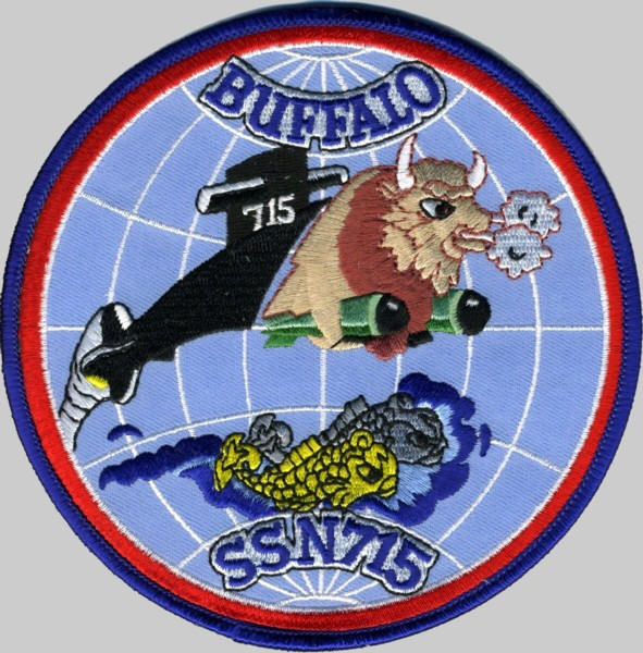 uss buffalo ssn-715 patch insignia us navy