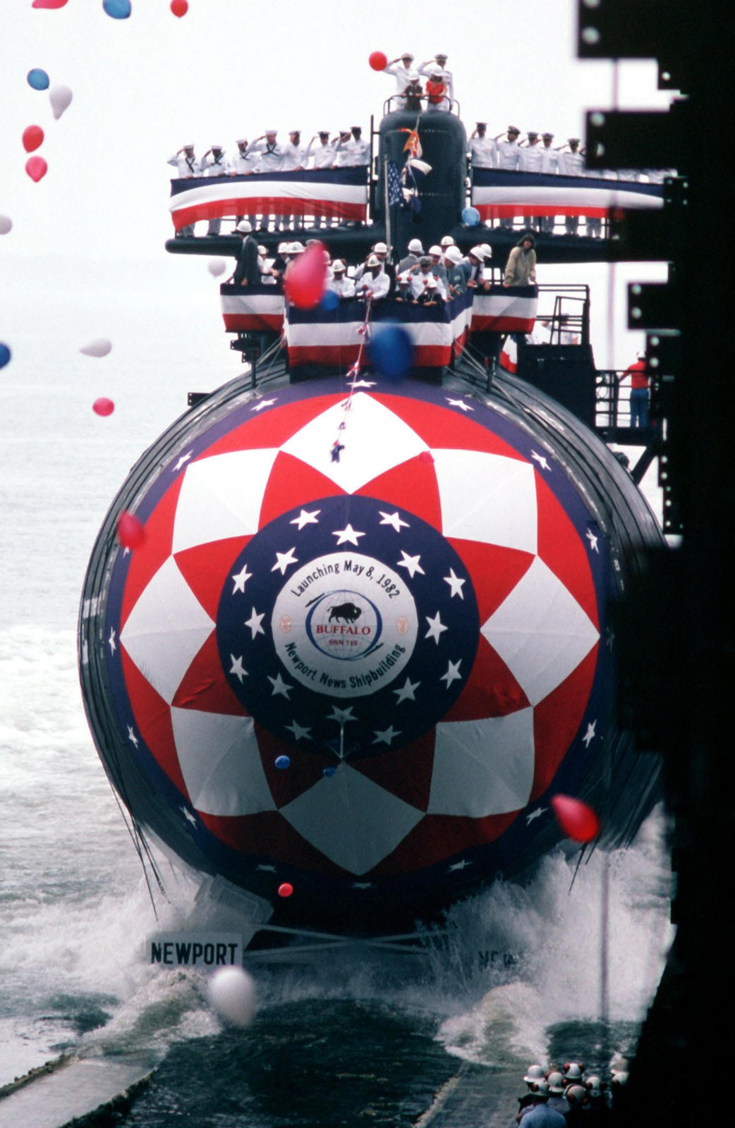 ssn-715 uss buffalo launching