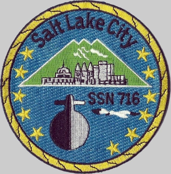 ssn-716 uss salt lake city patch insignia crest