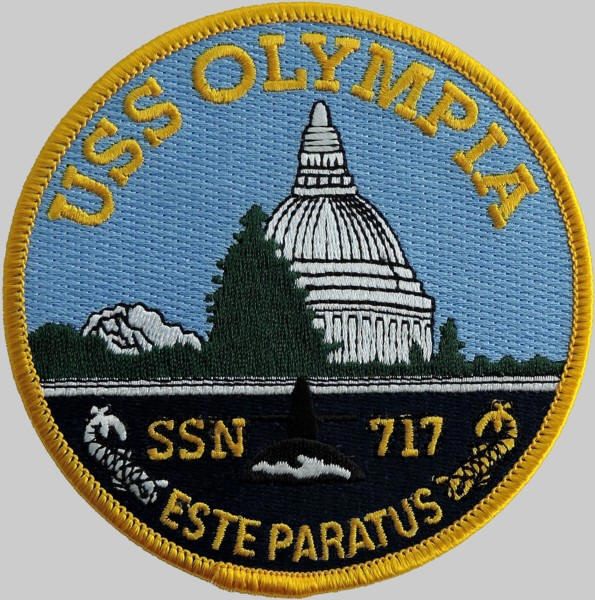 ssn-717 uss olympia patch insignia crest badge