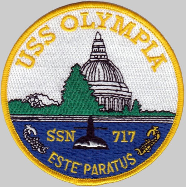 uss olympia ssn-717 patch insignia us navy