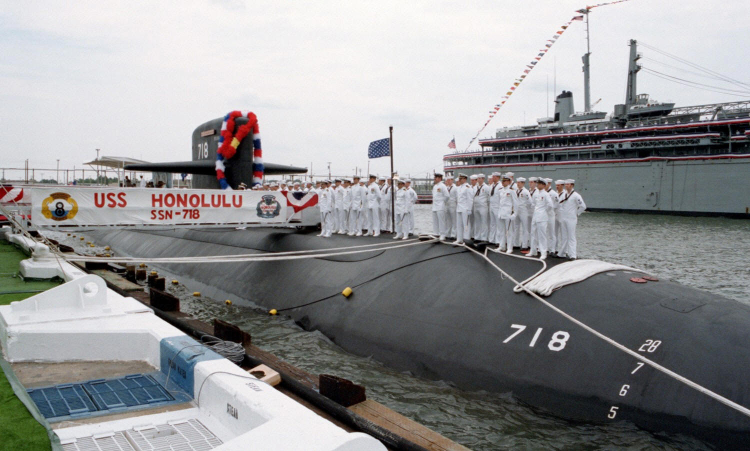 ssn-718 uss honolulu commissioning 1985