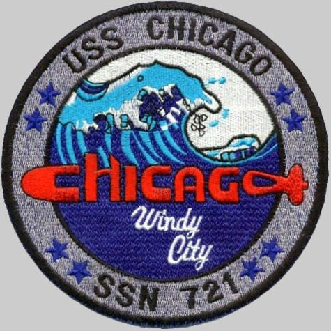 ssn-721 uss chicago patch insignia crest
