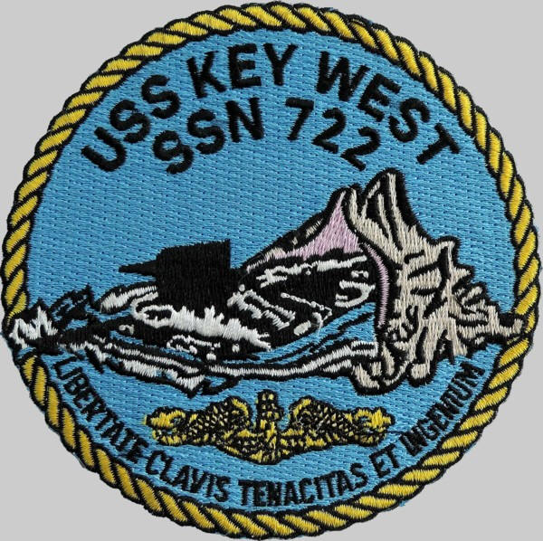 ssn-722 uss key west patch insignia