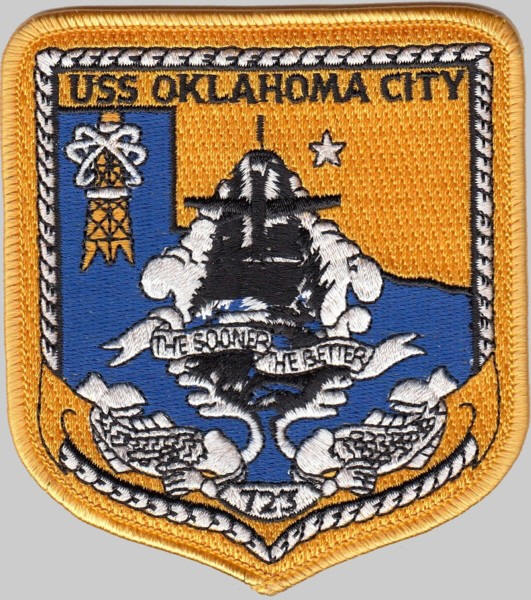 ssn-723 uss oklahoma city patch insignia