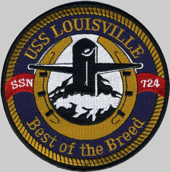 ssn-724 uss louisville patch insignia crest