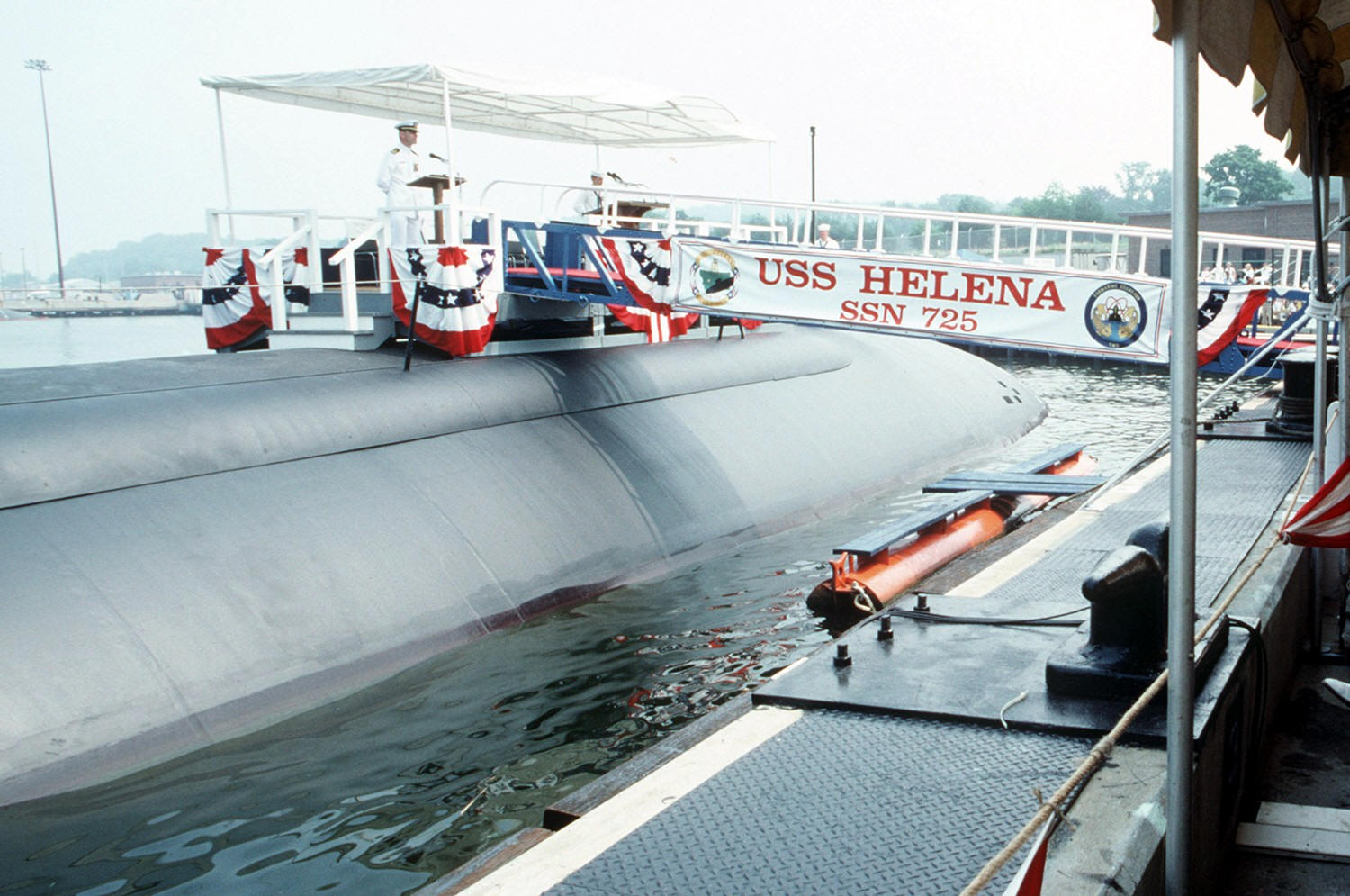 ssn-725 uss helena commissioning 1987