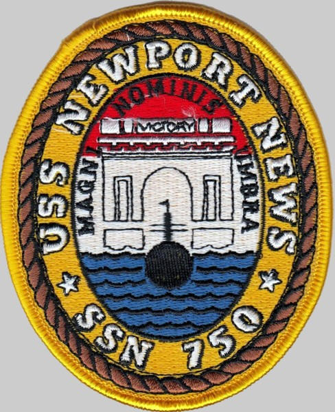 ssn-750 uss newport news patch insignia crest us navy