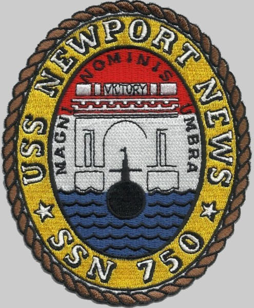 uss newport news ssn-750 patch insignia los angeles class attack submarine