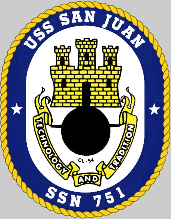 ssn-751 uss san juan insignia us navy