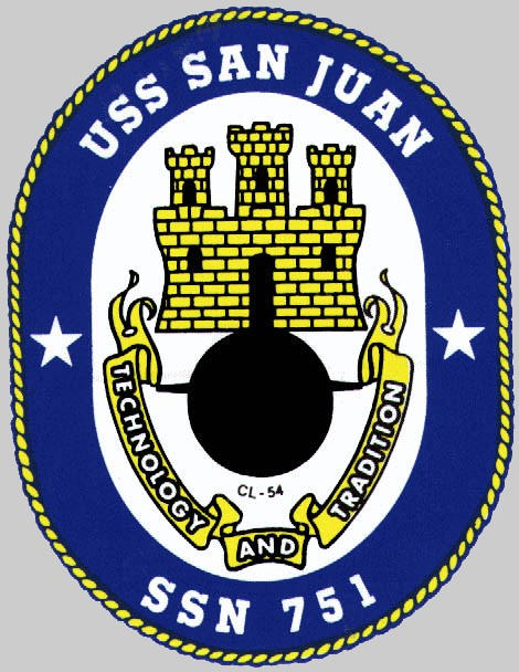 ssn-751 uss san juan insignia crest attack submarine