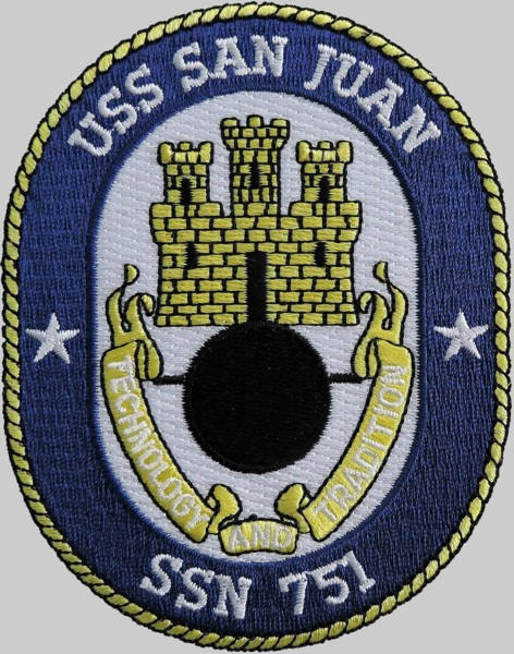 ssn-751 uss san juan patch insignia crest