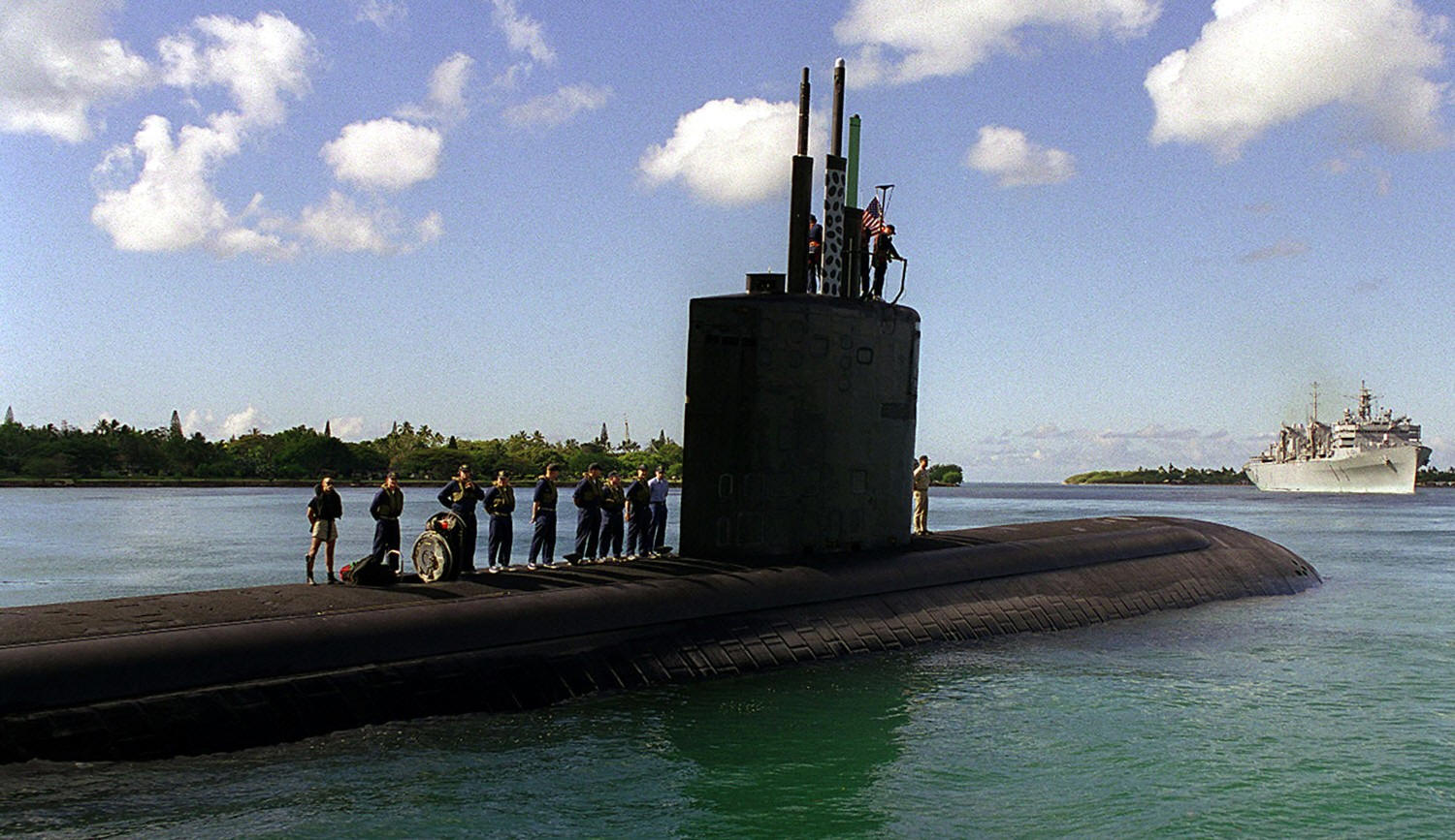 ssn-752 uss pasadena exercise rimpac 1998 pearl harbor hawaii