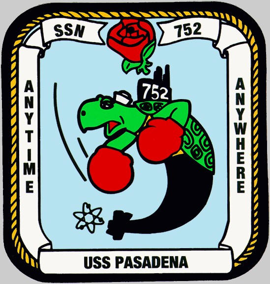 uss pasadena ssn-752 insignia crest us navy submarine