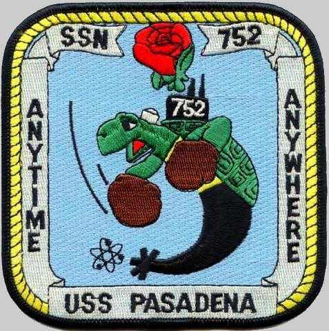 ssn-752 uss pasadena patch insignia crest