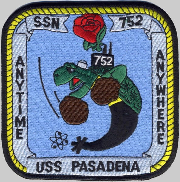 ssn-752 uss pasadena patch insignia attack submarine us navy