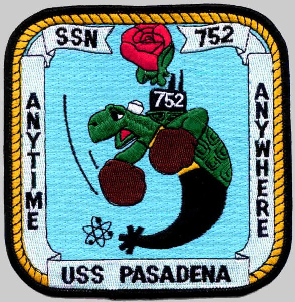 ssn-752 uss pasadena insignia patch badge