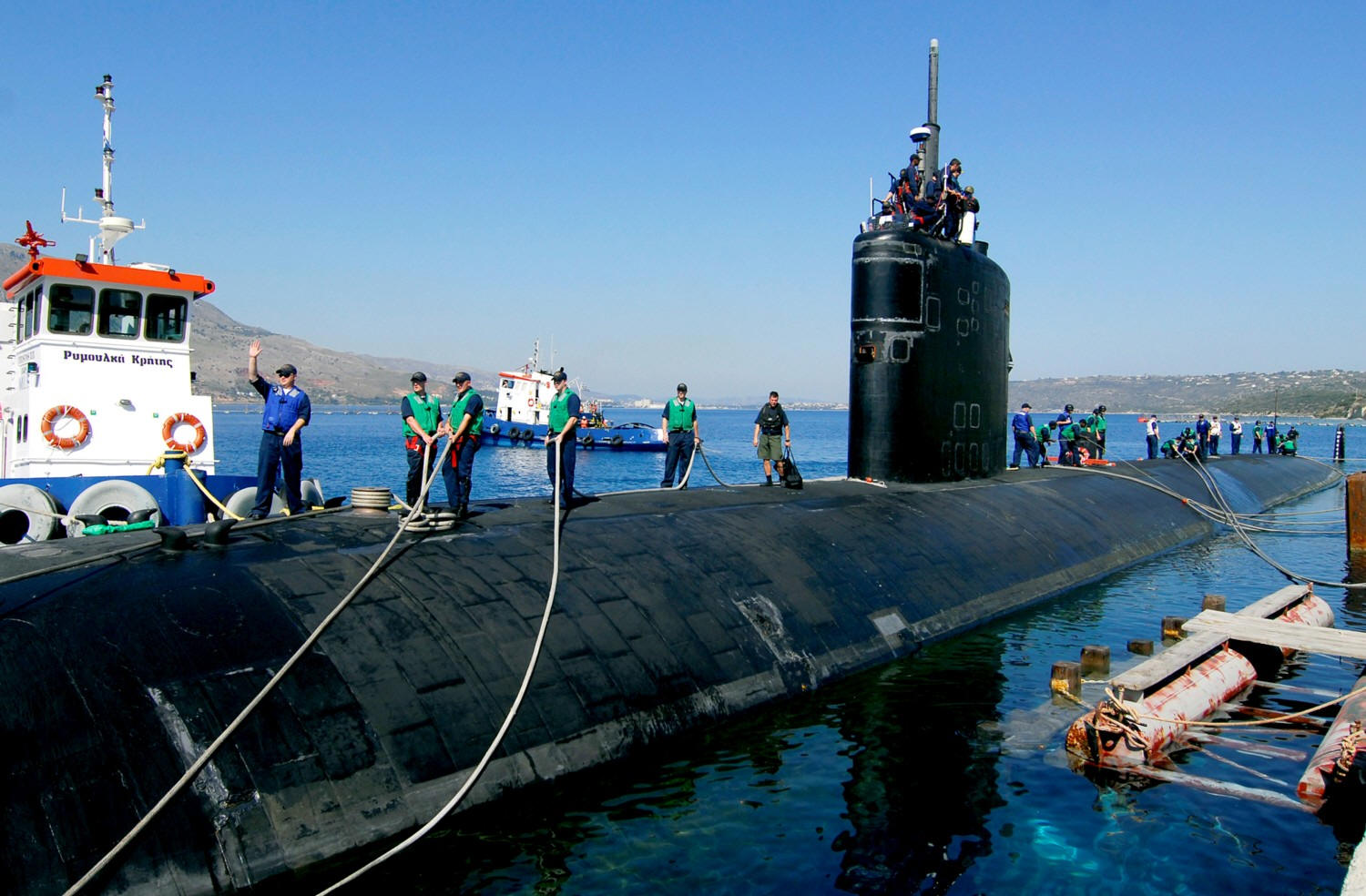 ssn-753 uss albany souda bay crete greece