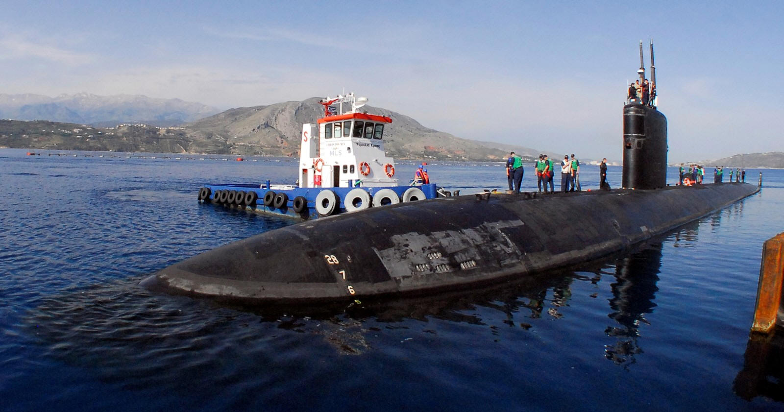 uss albany ssn-753 souda bay greece 2008