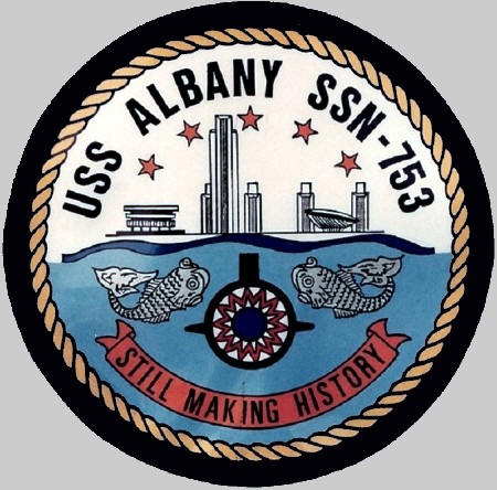 ssn-753 uss albany insignia crest