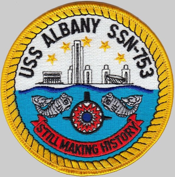 ssn-753 uss albany patch insignia us navy