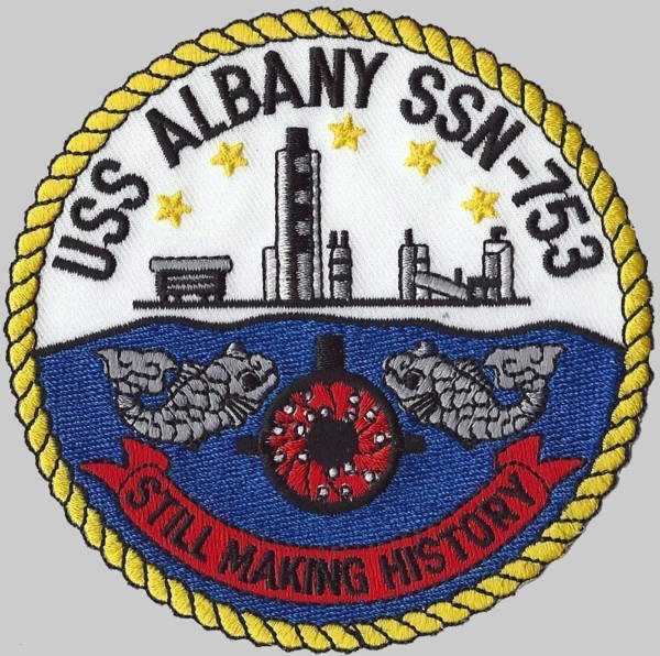 ssn-753 uss albany patch insignia crest